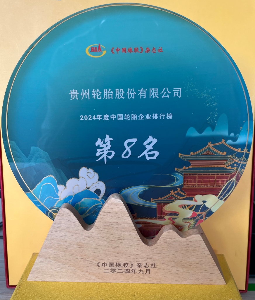 2024年度中國輪胎企業(yè)排行榜第8名